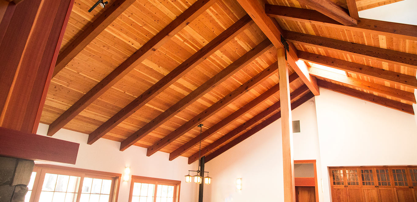 Redwood Ceiling Paneling